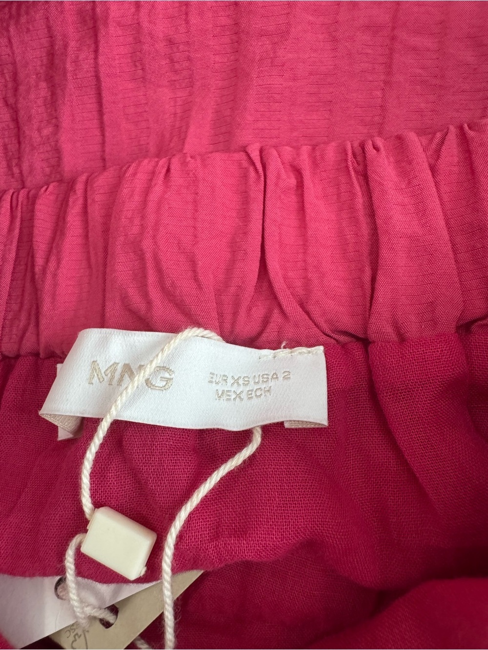 NWT MANGO Flutter Ruffle Sleeve Empire Waist Mini Dress open back sz xs - Picture 7 of 10